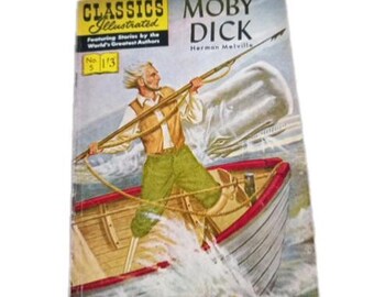 Classics Illustrated #5 Moby Dick Early UK Series Herman Melville