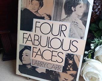 Four Fabulous Faces Large Paperback Book Greta Garbo, Gloria Swanson, Joan Crawford, Marlene Dietrich