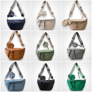 SINA, XL Crossbody Bag, bum bag, crossbody bags, crossbag, crossbody bag with interchangeable strap, wallet, shoulder bag for women, color selection