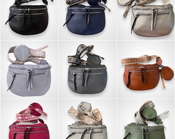 VERA, Crossbody Bag, Bauchtasche, Crossbody-taschen,Crossbag Crossbody bag mit Wechselgurt,Portemonnaie rund,Umhängetasche damen,Farbauswahl