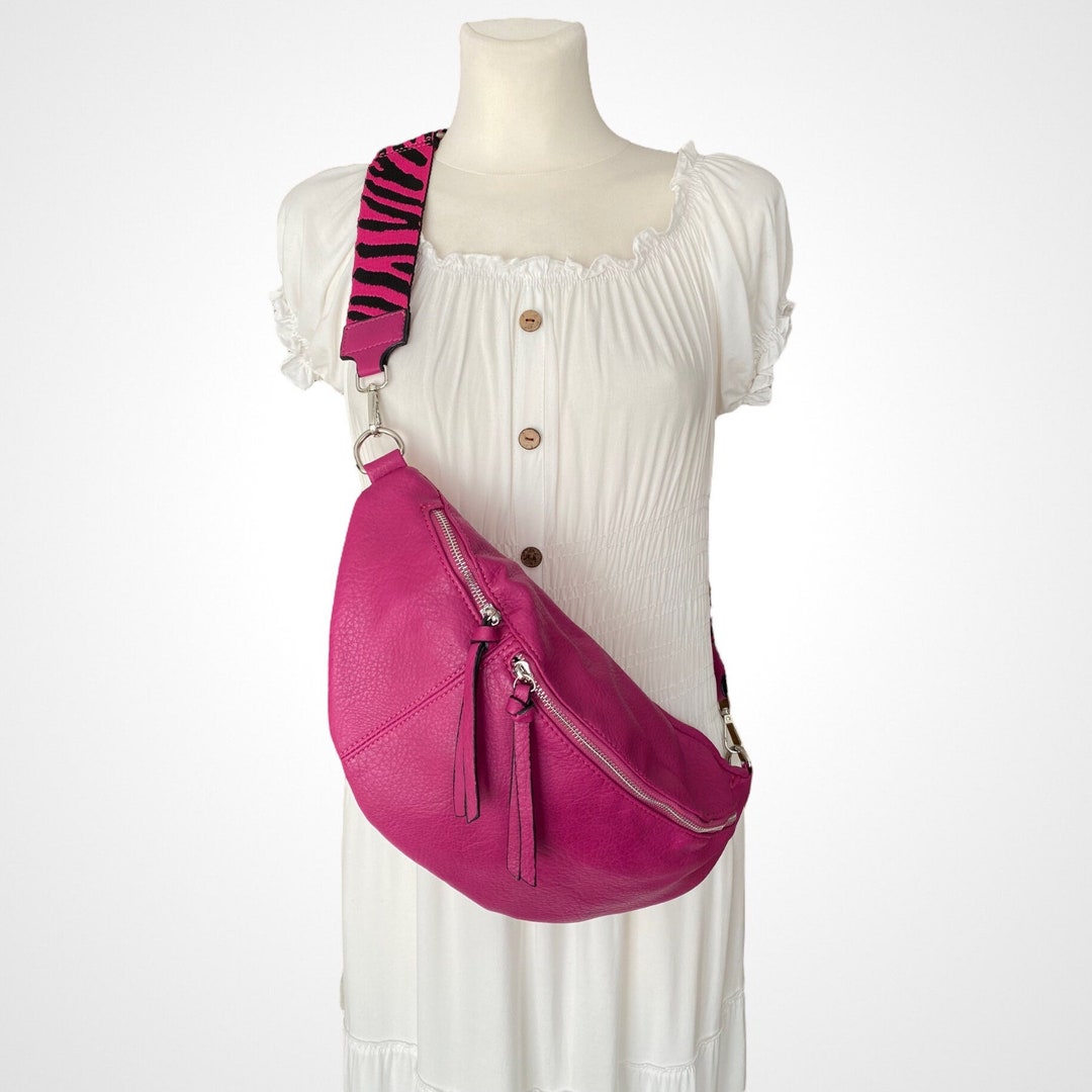 Lisa Crossbody Bag Pink XL, Crossbag, Ladies Shoulder Bag, Bum Bag Pink ...