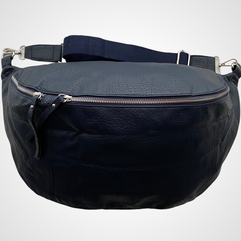 Luna XXL Crossbody Bag, Crossbody Bag Dark Blue, Crossbags, grand sac à bandoulière, sac banane pour femme, sac à bandoulière, sac crossbody avec sangle interchangeable image 4