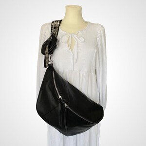 LUNA SET, XXL Crossbody Bag, crossbag, vegan fanny pack, half moon bag, bag strap & wallet, crossbody bags, moon bag, shoulder bag