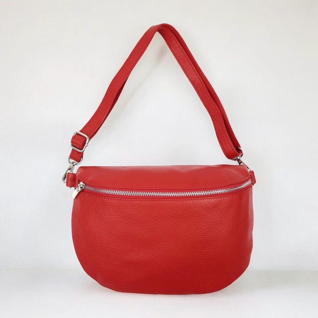 Leather Crossbody Bag, Crossbag Red, Leather Bag Women, Women's ...