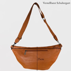 LUNA, XXL Crossbody Bag, Crossbag, Umhängetasche, Bauchtasche, Slingbag, Hüfttasche, Half Moon Bag, Cross Body Bag, Moon bag Farbauswahl zdjęcie 9