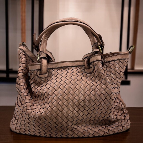 Braided Handbag, Buttery Soft Leather, Crossbody Bag, Hobo