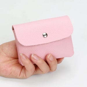 Cartera para mujer, monedero de piel, billetera, monedero, monedero con monedero, hecho a mano, mini monedero, billetera pequeña