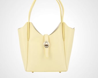 Genuine Leather Mini Handbag for Women – Small Leather Crossbody Bag, Shoulder Bag, Elegant Leather Bag, Top Handle Bag