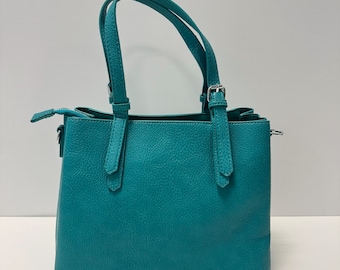 Sac à main turquoise, sac à main pour femme, sacs à bandoulière, sac à bandoulière, sac de tous les jours, sac végétalien, sac crossbody, sac minimaliste