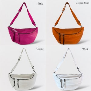 LUNA, sac crossbody XXL, sac crossbag, sac à bandoulière, sac ventre, sac à bandoulière, sac hip, sac demi-lune, sac cross body, sac lune Sélection de couleurs image 4