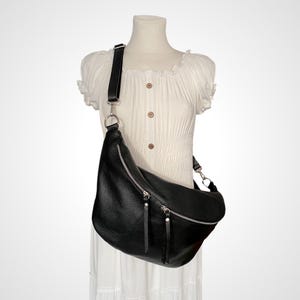 Leather Crossbody Bag, Large Fanny Pack, XXL Bag, Crossbag, Crossbody Bag, Women&#39;s Shoulder Bag, Crossover Bag, Slingbag - Color Selection