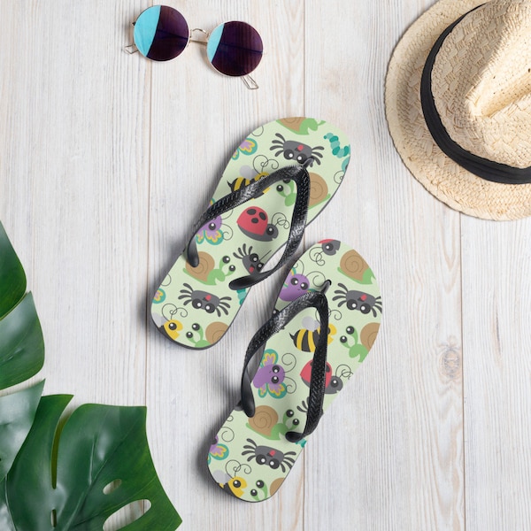 Cute Bugs Flip Flops - Fun Summer Sandals