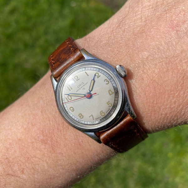 Mens Oris 15 watch from 1950's