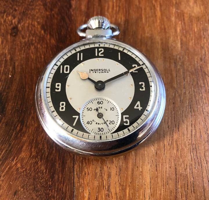 waterfall Ten years bitter ingersoll triumph pocket watch 1951 clumsy