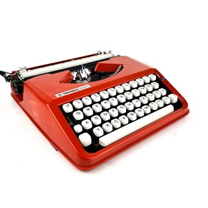 1967 Vintage Typewriter HERMES Baby orange with case - 57 - Etsy 日本