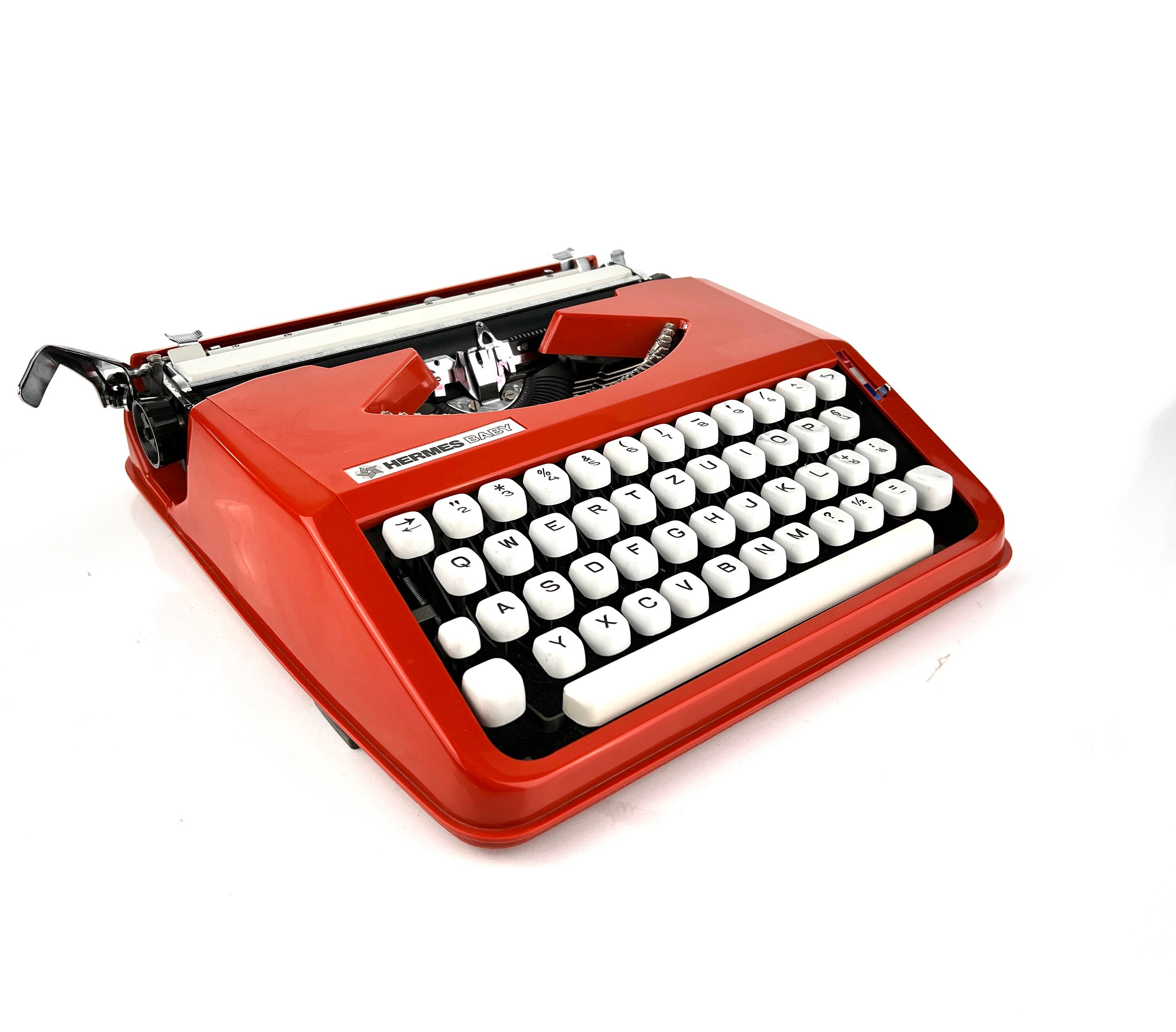 1967 Vintage Typewriter HERMES Baby orange with case - 57 - Etsy 日本