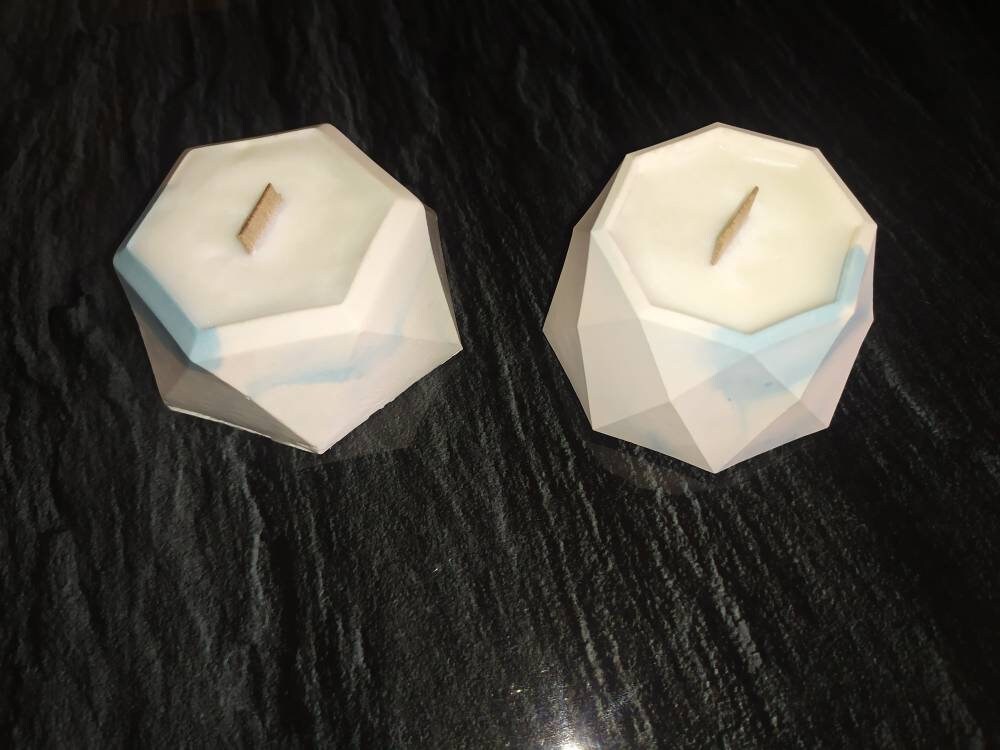 Duo de Bougie Marbré