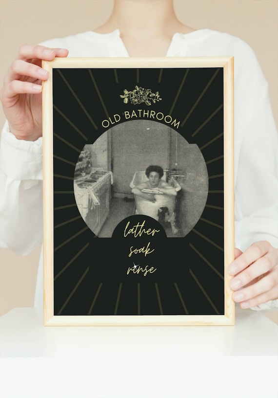 Vintage Inspired Bathroom Printable Art Vintage Digital - Etsy