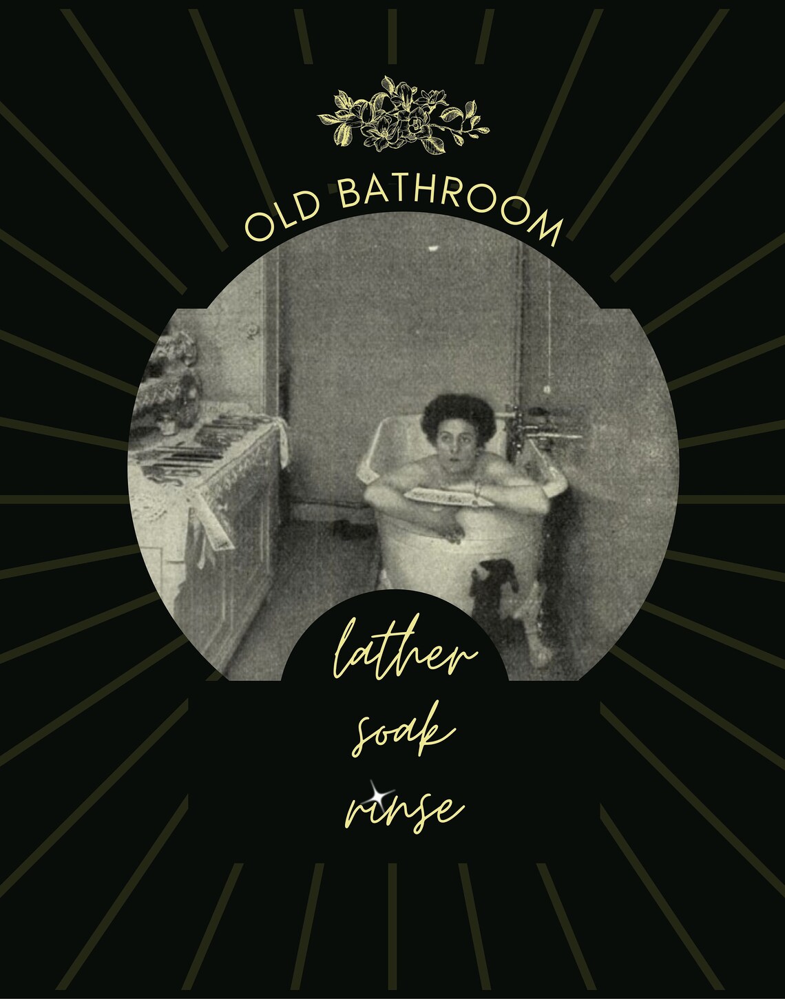 Vintage Inspired Bathroom Printable Art, Vintage Digital Download ...