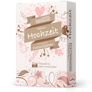 Fotoaufgaben Hochzeit das Fotospiel Hochzeit - Hochzeitsspiel Foto für Gäste, lustiges Hochzeitsgeschenk für das Brautpaar