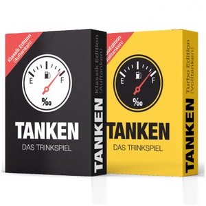 TANKEN das Trinkspiel, 2er Bundle, witziges Saufspiel, Trinkspiel Karten, 2er Set mit 2x52 Aufgaben