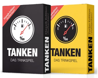 TANKEN das Trinkspiel, 2er Bundle, witziges Saufspiel, Trinkspiel Karten, 2er Set mit 2x52 Aufgaben