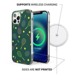 Coque Tennis pour iPhone 15, 14, 13, 12 Pro, 11, XR, XS, 8, 7 Samsung A12, S22, S21, A40, A51, A71 Huawei P20, P30 image 7