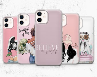  Phone Case Cover Compatible with iPhone Samsung Galaxy Mean Xs  Girls Se 2020-8 So Mini Fetch X in Pro Max Pink S21 6 7 Plus Xr 11 12 S9  S10 S20