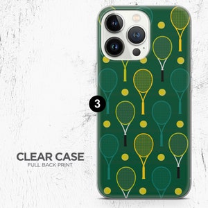 Coque Tennis pour iPhone 15, 14, 13, 12 Pro, 11, XR, XS, 8, 7 Samsung A12, S22, S21, A40, A51, A71 Huawei P20, P30 3