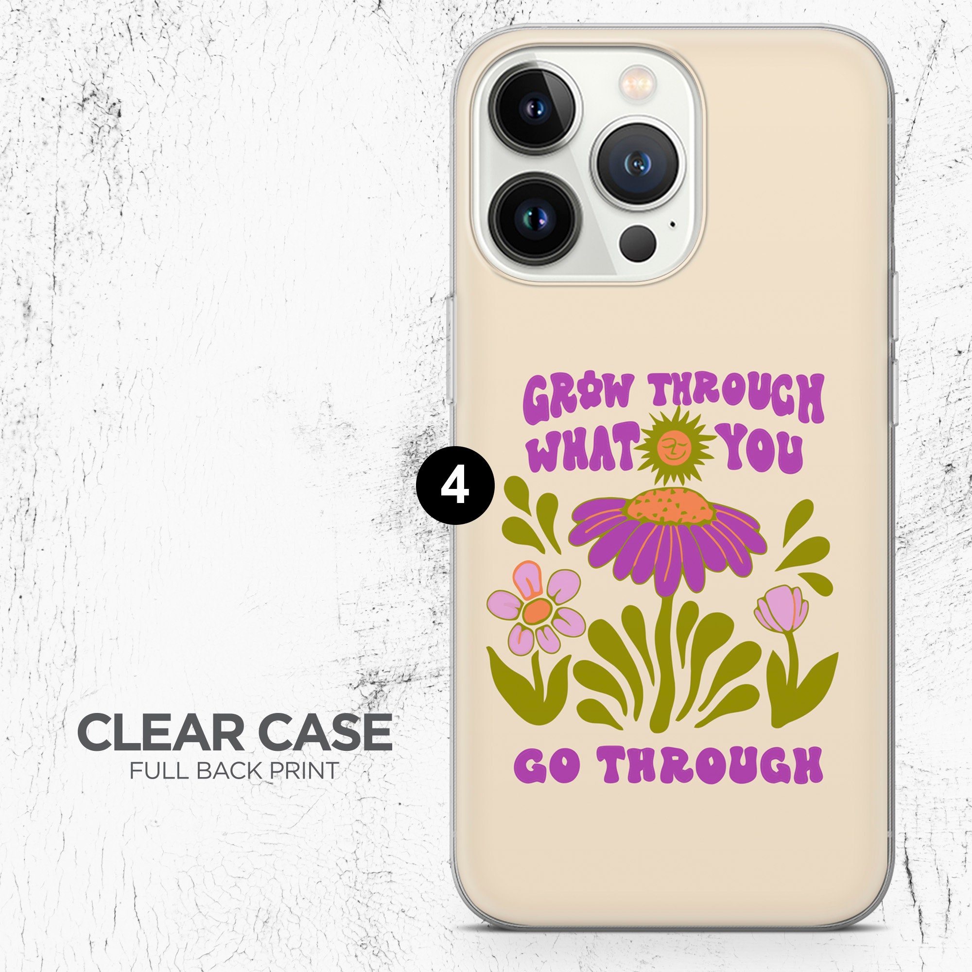Cottagecore Hippie Spruch Handyhülle passend für iPhone 13, 12 Pro, 11