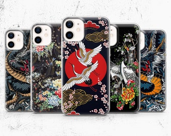 Japanese Phone Case Japan Dragon Phone Cover For iPhone 15, 14, 13, 12, Xr, 11, X, 7, Pro Max, Samsung A24, A34, A51, A50, A71, Huavei P30