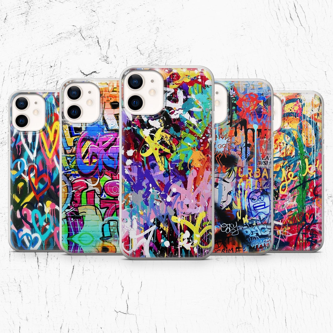 Graffiti Phone Case Street Art Cover for iPhone 16, 15, 14, 13, 7, 8
