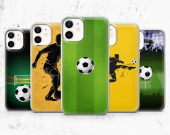 Football Phone Case Sport Hobby Cover pour iPhone 14, 13, 12 Pro, 11, XR, XS, 8+ Samsung A12, A24, A34, S21, A40, A51, A71 Huawei P20, P30