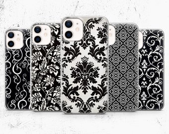 Classic Ornament Phone Case Graphic Cover fit pour iPhone 14, 13 Pro, 12, 11, XR, XS, 8+, 7 Samsung S21, S22, A50, A51, Huawei P20, P30, P40