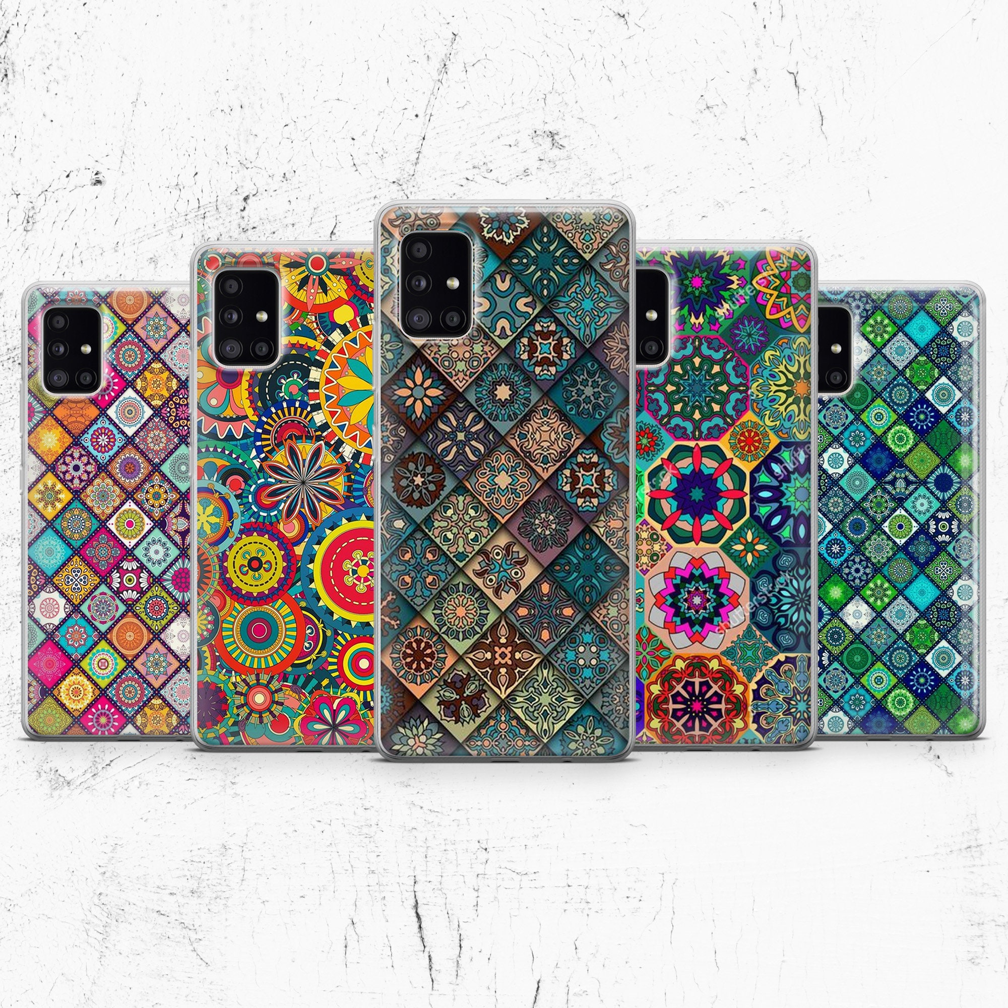 iPhone・スマホケース Society6 omulyana red gallery mandala Mandala Phone Case Mandala Art Cover for iPhone 14, 13, 12