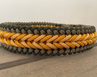 Individually braided paracord dog collar “Narvik”