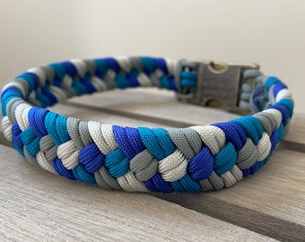 Individually braided dog collar made of paracord “Kemi”