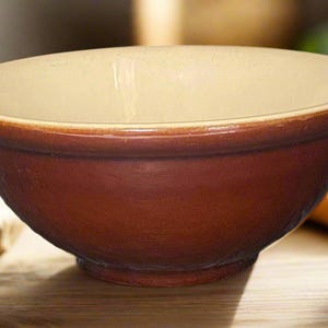 Vintage Denby Dark Brown 9 Inch Serving Bowl
