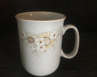 Denby Reflections Blue Floral Coffee Mug