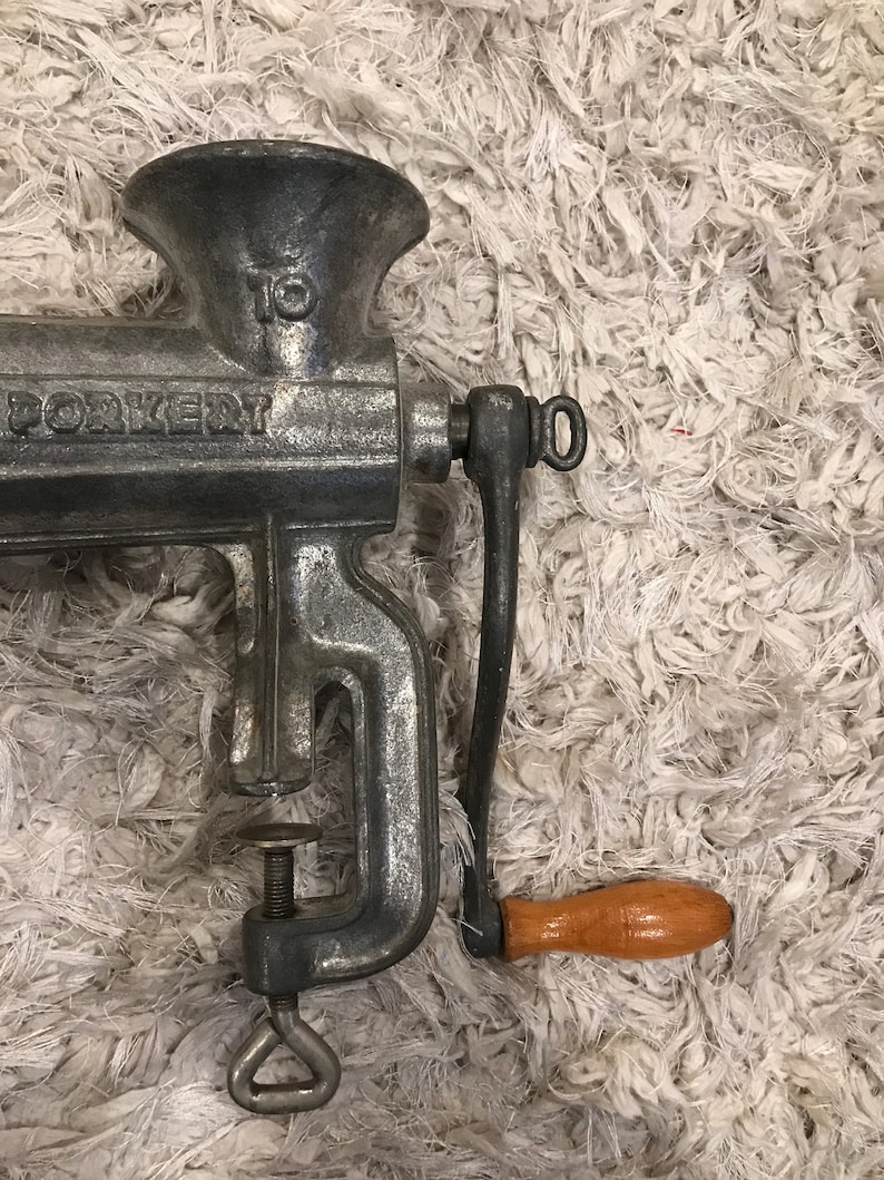Vintage Porkert Solid Steel Meat Grinder Made in Czechoslovakia Etsy