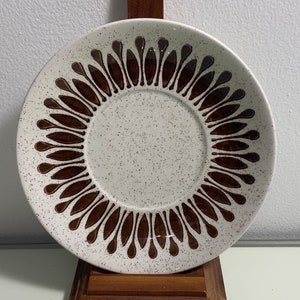 Biltons Brown Flower Pattern Saucers