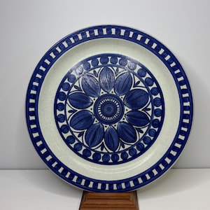 Stonehenge Midwinter Blue Dahlia Dinner Plates