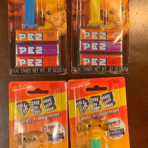 Lion King 2 Pez Dispensers New on Cards lot of 4