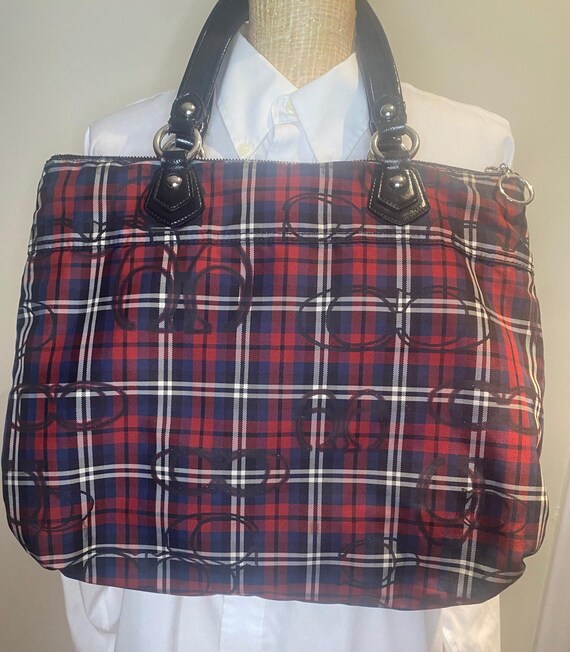 Coach Poppy Tartan Plaid Handbag Purse - Etsy