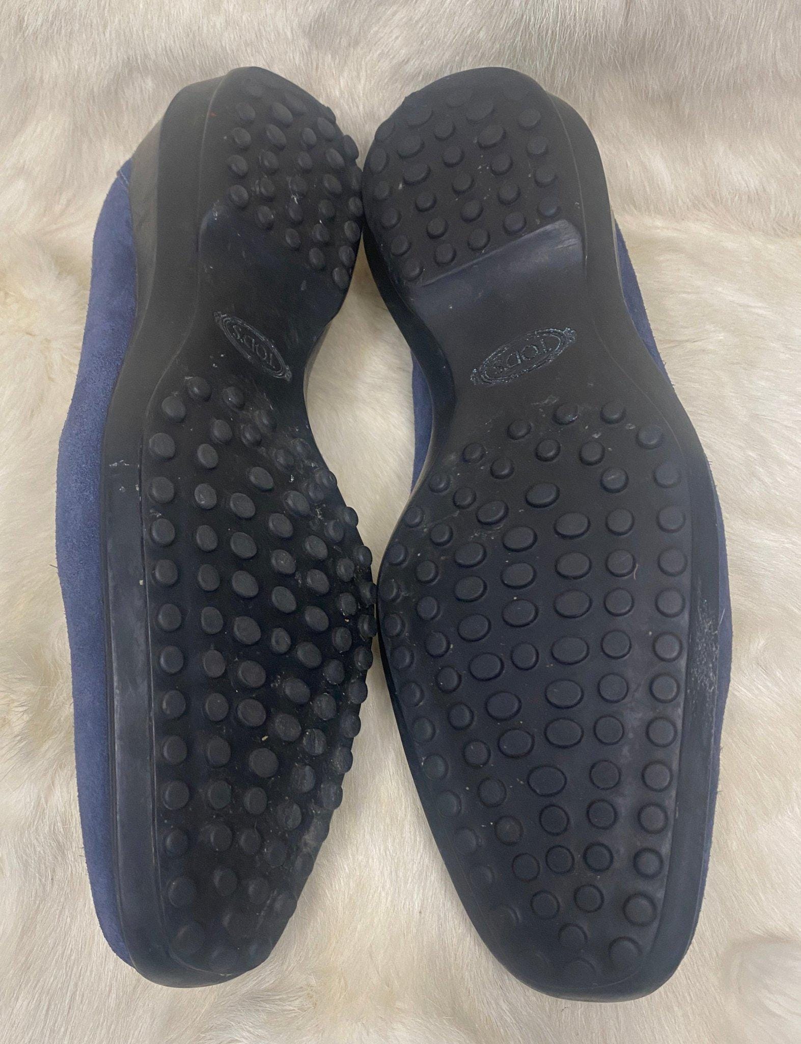 NWT• TOD\'S• Pantofola City •Gommino Suede• Driving Shoes • Size 6 (US 7) Navy Tods Pantofola City Gommino Women main image 2