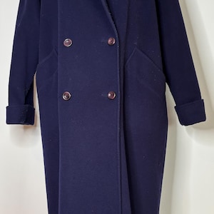 Mallia Women’s Cashmere Wool Trench Coat Overcoat Size 16