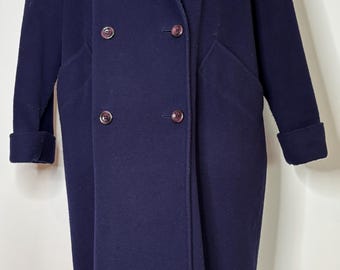 Mallia Women’s Cashmere Wool Trench Coat Overcoat Size 16