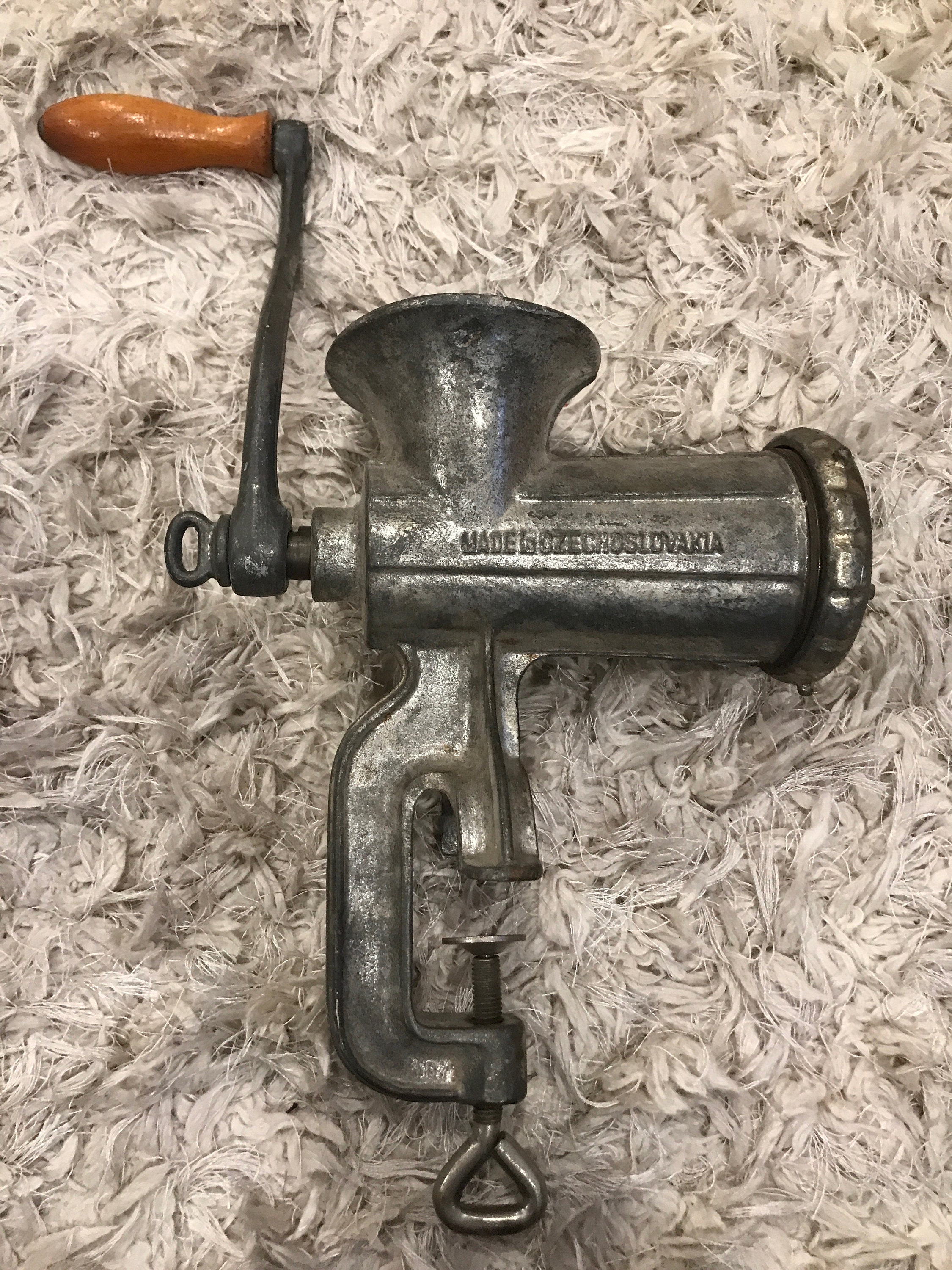 Vintage Porkert Solid Steel Meat Grinder Made in Czechoslovakia Etsy