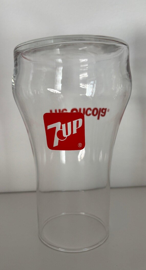 ヴィンテージ 7UP アンコーラ アップサイドダウン ドリンクグラス