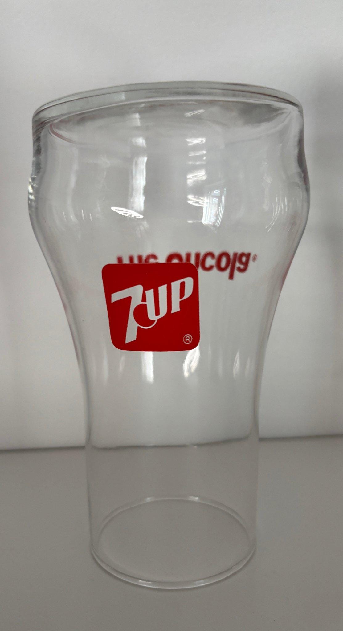 ヴィンテージ 7UP アンコーラ アップサイドダウン ドリンクグラス